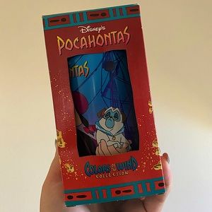 Disney Pocahontas Collectible Burger King Glass - Governor Ratcliffe & Percy